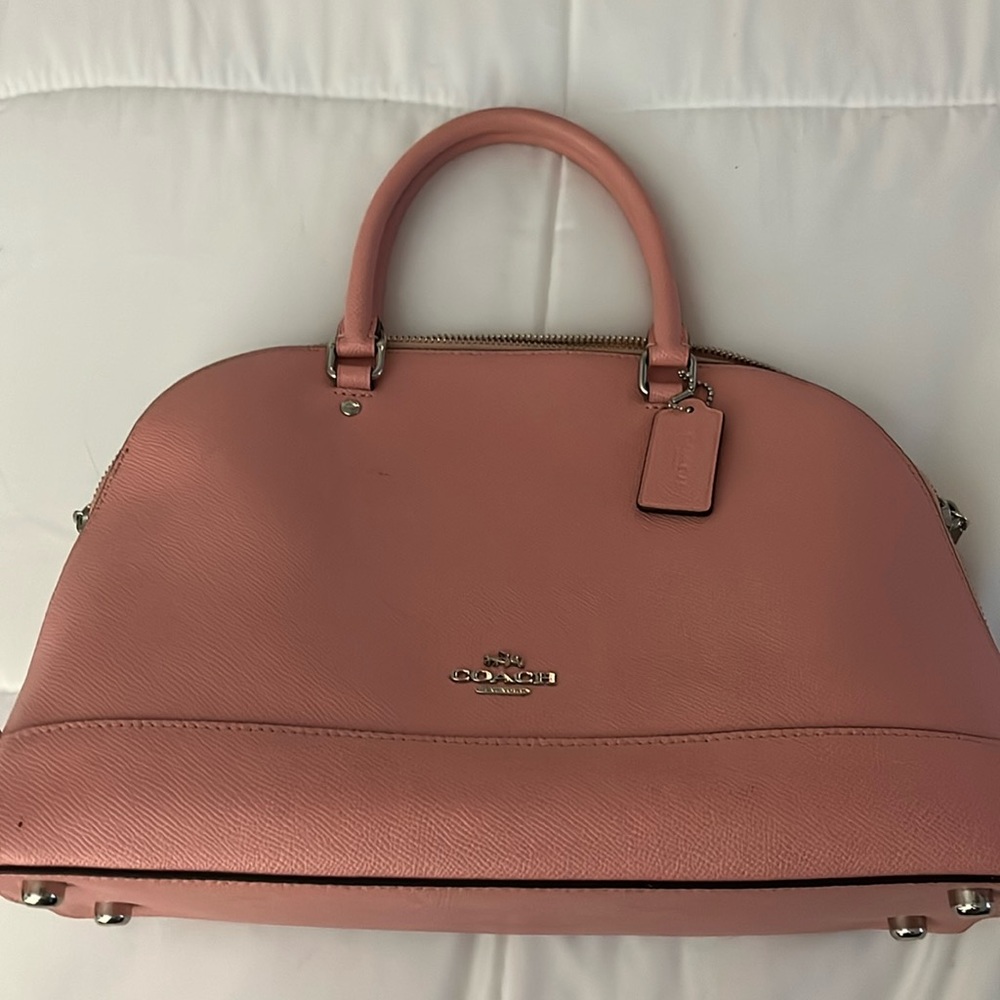 Pink Coach Crossbody Satchel purse